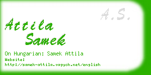 attila samek business card